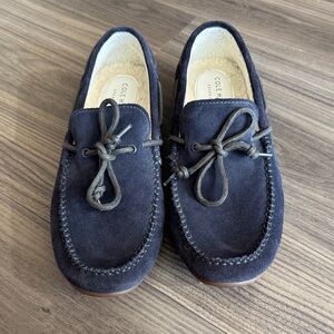 Cole Haan Men's Dark Blue Suede Slip-Ons